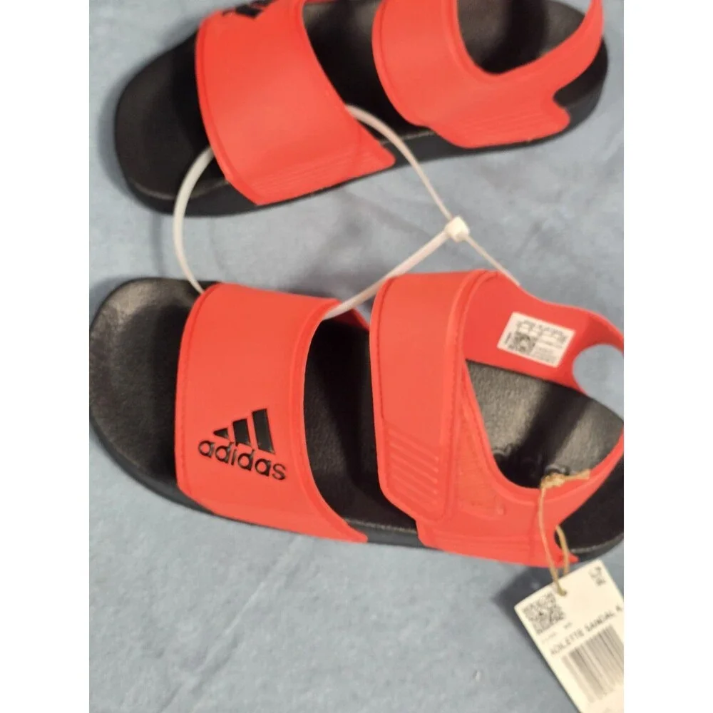 adidas Adilette Sandal K (Kids' / Youth sizing Red New Sz 3